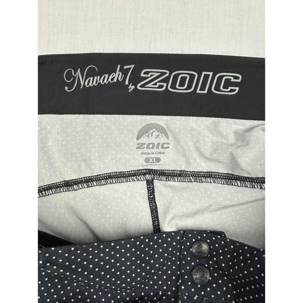 Zoic NEW Pre-Owned Navaeh 7 Cycling Shorts Women's XL Black Polka Dot Padded - Picture 3 of 15